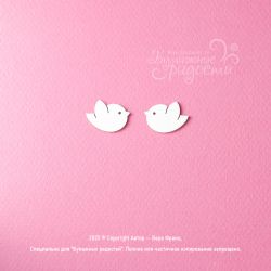 Чипборд Две птички
