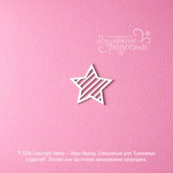 Чипборд. Звезда в полоску 2