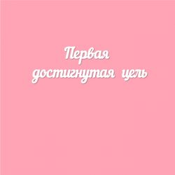 Чипборд. Первая достигнутая...