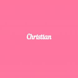 Чипборд. Christian