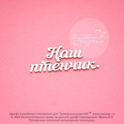 Чипборд. Наш птенчик