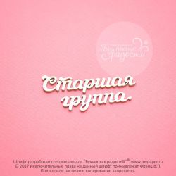 Чипборд. Старшая группа