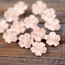 Цветочки "Дюймовочка" двухслойные нежно-розовые 5 шт.
