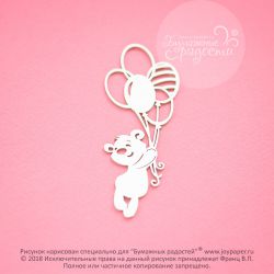 Мишка на воздушных шариках