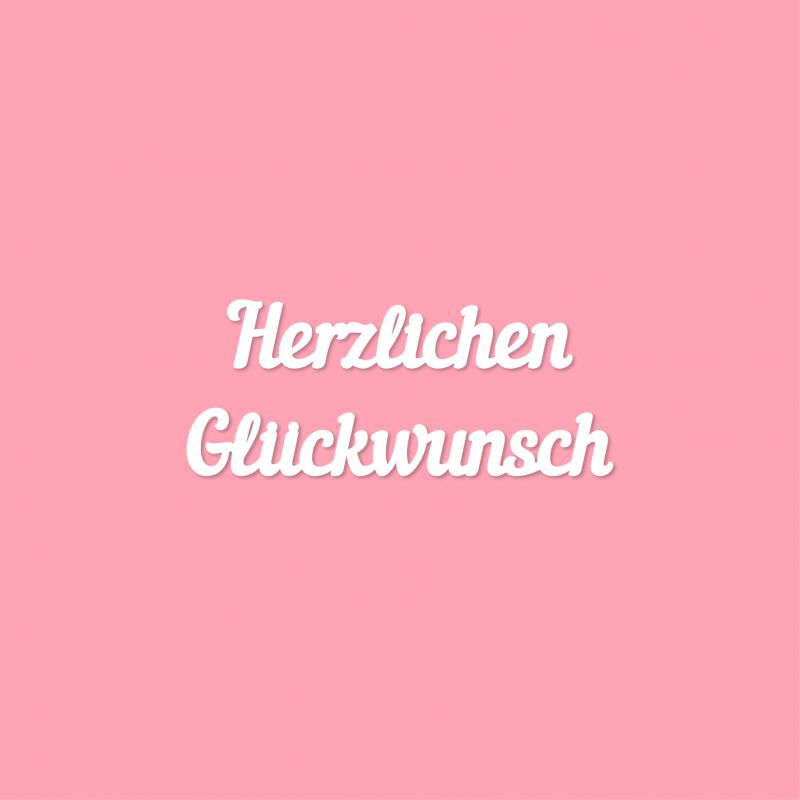 Чипборд. Herzlichen Glückwunsch