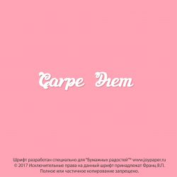 Чипборд. Carpe Diem