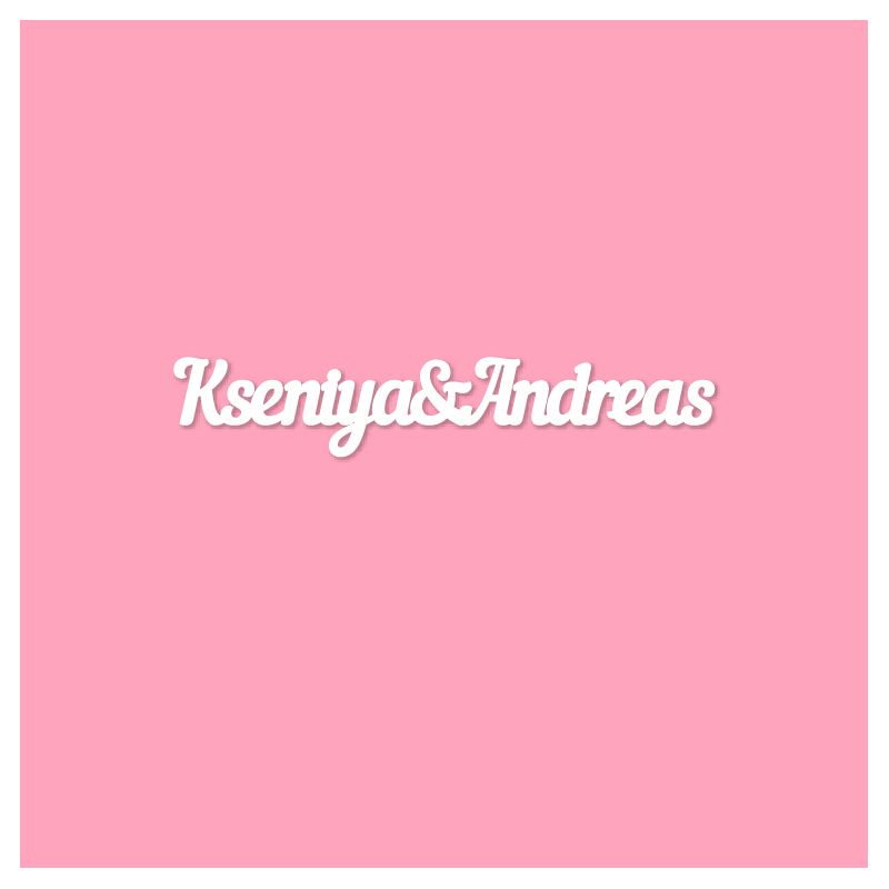 Чипборд. Kseniya&Andreas