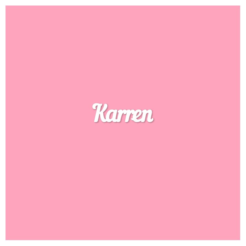 Чипборд. Karren